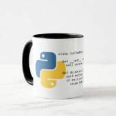 OutOfCoffeeException Python Mok (Voorkant links)