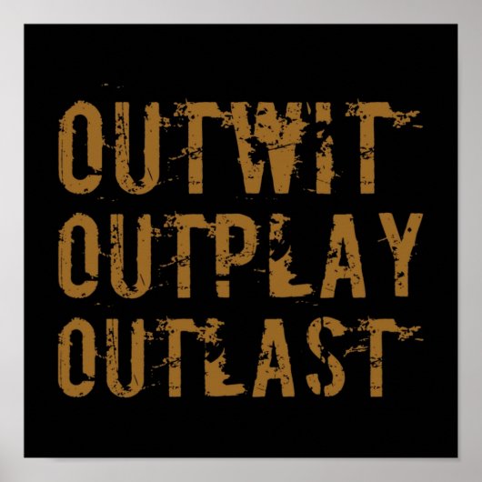 Outplay Outlast Outlast Poster (Voorkant)