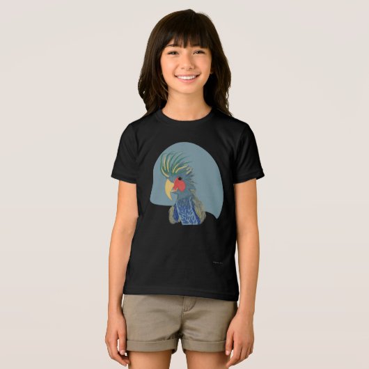 Outrageous cockatoo Tri-Blend shirt (Voorkant volledig)