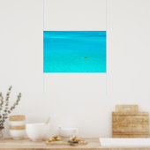 Outrigger canoe in Bora Bora poster print (Keuken)
