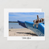 Outrigger Canoe op Waikiki Beach Hawaii Briefkaart (Voorkant / Achterkant)