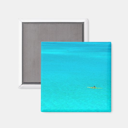 Outrigger kano in Bora Bora magneet (Voorkant / Achterkant)