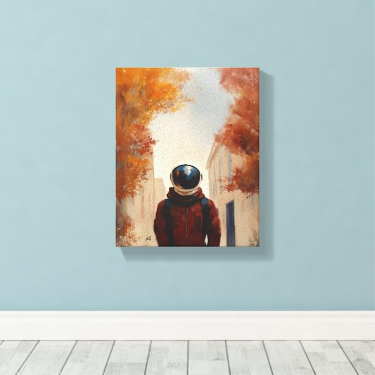 Outro Planeta Canvas Afdruk (Insitu (Houten vloer))