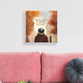 Outro Planeta (com frase) Canvas Afdruk (Insitu (Woonkamer))