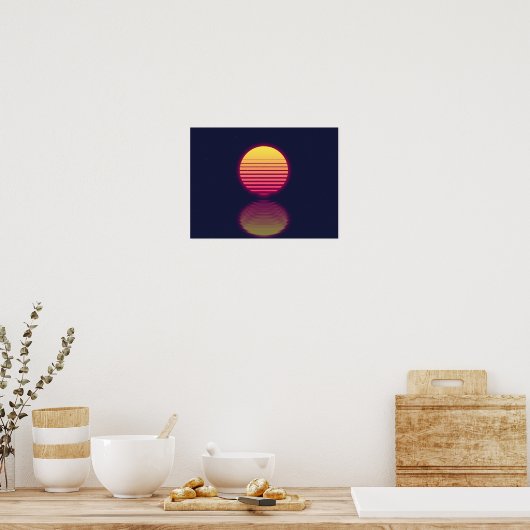 Outrun Sun Poster (Keuken)