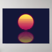 Outrun Sun Poster (Voorkant)