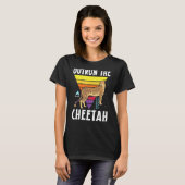 Outrun The Cheetah Wildlife Animal Zookeeper T-shirt (Voorkant volledig)