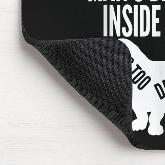 Outside Of A Dog A Book Is Man's Friend Apparel Muismat (Hoek)