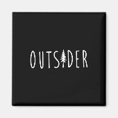 Outsider Pine Tree Natuur Wilderness Adventure Magneet (Voorkant)