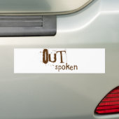 OUTSpoken Bumpersticker (Op auto)