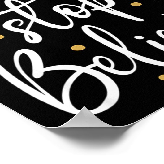 Outstading For Melanin Don't Stop Believing - Men' Poster (Hoek)