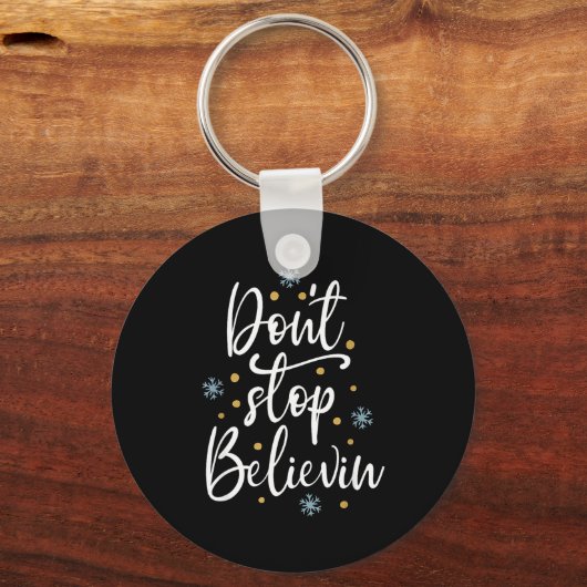 Outstading For Melanin Don't Stop Believing - Men' Sleutelhanger (Voorkant)