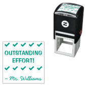 "OUTSTANDING EFFORT!" + Rubber Stempel Tutor (In situ)