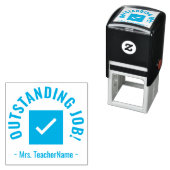 "OUTSTANDING JOB!" Rubberstempel Zelfinktende Stempel (In situ)