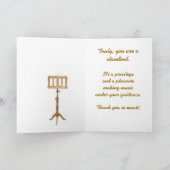 outSTANDing Muziekdocent Bedankkaart (Binnen)