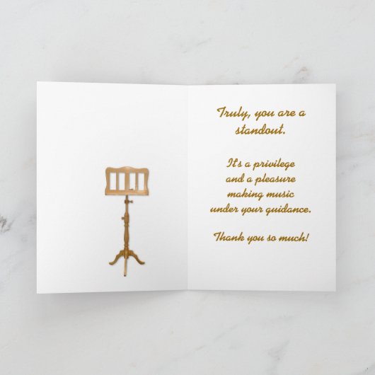 outSTANDing Muziekdocent Bedankkaart (Binnen)
