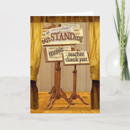 outSTANDing Muziekdocent Bedankkaart