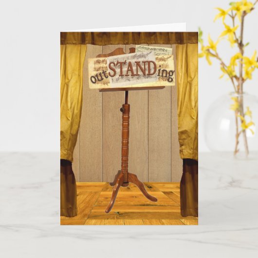 outSTANDing-prestatie Kaart (Gele Bloem)