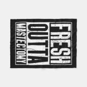 Outta-chirurgie - borstkankerbewustzijn mastectomi fleece deken (Voorkant (Horizontaal))