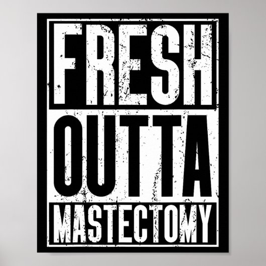 Outta-chirurgie - borstkankerbewustzijn mastectomi poster (Voorkant)