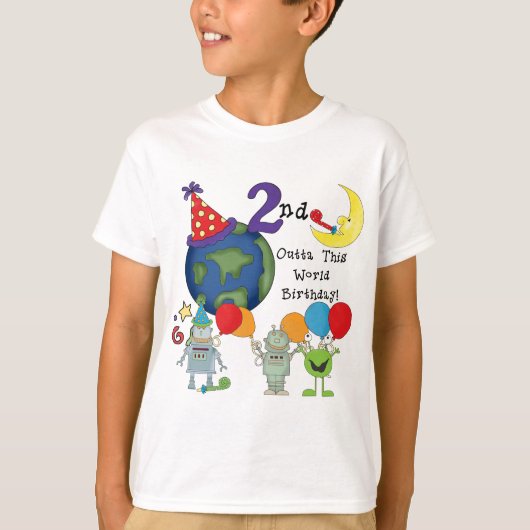 Outta Deze Wereld 2e Verjaardag Tshirts (Voorkant)