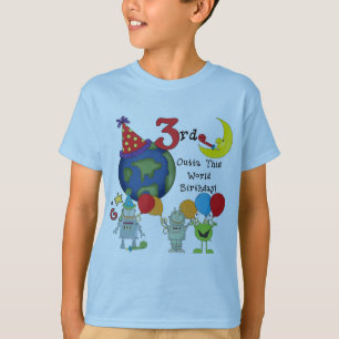 Outta Deze Wereld 3e Verjaardag T-shirts en gesche
