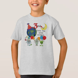 Outta Deze Wereld 3e Verjaardag T-shirts en gesche
