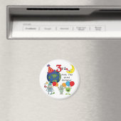 Outta Deze Wereld 3e Verjaardag T-shirts en gesche Magneet (Insitu (Vaatwasser))