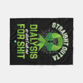 Outta Dialyse Nierziekte Patiënt Plezier Gift 1 Fleece Deken (Voorkant (Horizontaal))