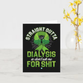 Outta Dialyse Nierziekte Patiënt Plezier Gift 1 Kaart (Gele Bloem)