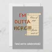 Outta here Afstuderen Kaart (Voorkant)