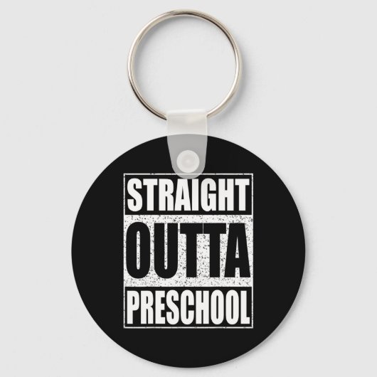 Outta kleuterschool Jongen Meisje Afstuderen Shirt Sleutelhanger (Voorkant)