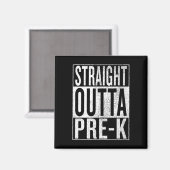 Outta Pre-k Afstuderen Funny Pre Kleuterschool Afs Magneet (Voorkant / Achterkant)