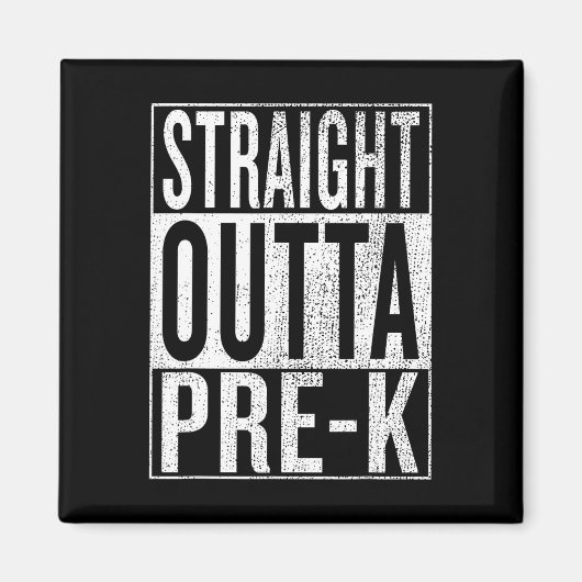 Outta Pre-k Afstuderen Funny Pre Kleuterschool Afs Magneet (Voorkant)