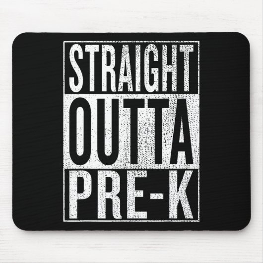 Outta Pre-k Afstuderen Funny Pre Kleuterschool Afs Muismat (Voorkant)