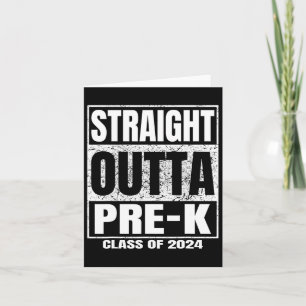 Outta Pre-k School CL van 2024 Grappig Afstuderen Kaart