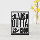 Outta Preschool Pre-school Afstuderen Funny Cool Kaart (Gele Bloem)