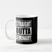 Outta Seminary Funny Preacher Afstuderen Koffiemok (Links)