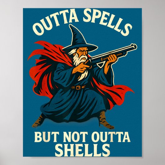 Outta Spells But Not Outta Shells Vintage  Poster (Voorkant)