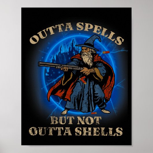 Outta Spells But Not Outta Shells Vintage Poster (Voorkant)