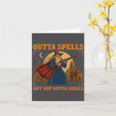 Outta Spells But Not Outta Shells Wizard Fantasy M Kaart (Gele Bloem)