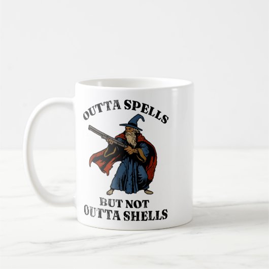 Outta Spells But Not Outta Shells Wizard Fantasy M Koffiemok (Links)