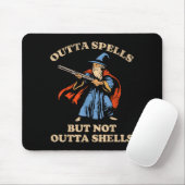 Outta Spells But Not Outta Shells Wizard Fantasy M Muismat (Met muis)