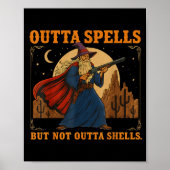 Outta Spells But Not Outta Shells Wizard Fantasy M Poster (Voorkant)