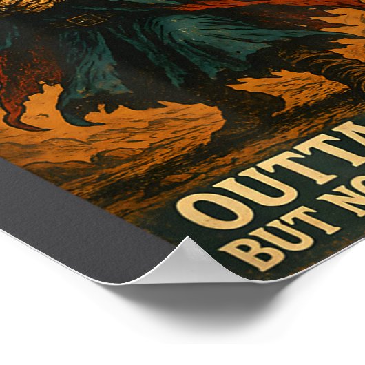 Outta Spells But Not Outta Shells Wizard Fantasy M Poster (Hoek)