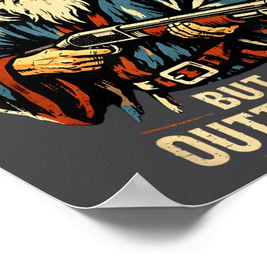 Outta Spells But Not Outta Shells Wizard Fantasy M Poster (Hoek)