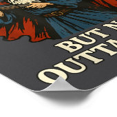 Outta Spells But Not Outta Shells Wizard Fantasy M Poster (Hoek)