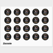 Outta Spells But Not Outta Shells Wizard Fantasy M Ronde Sticker (Vel)
