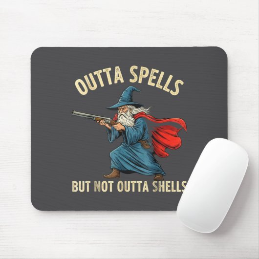 Outta Spells But Not Shells Wizard Meme  Muismat (Met muis)