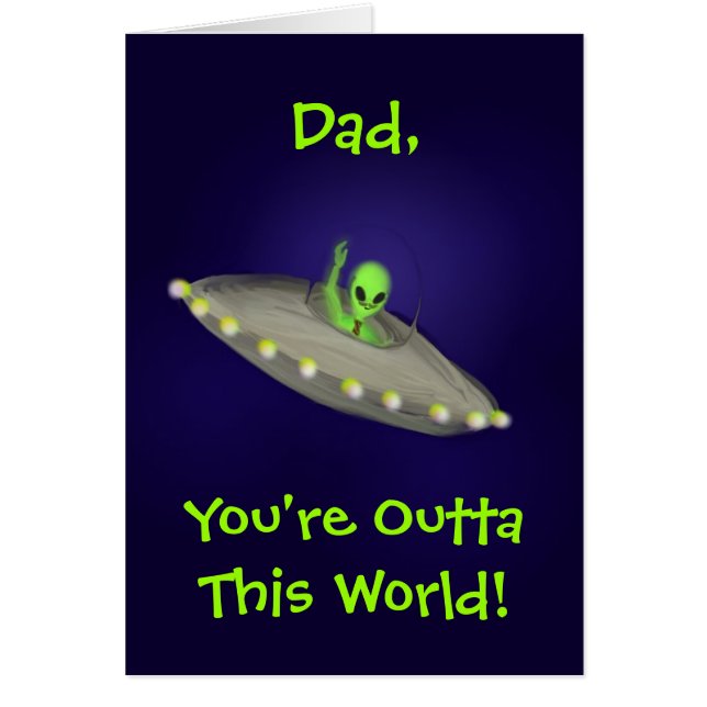 Outta This World Dad, Grandpa, Brother card (Voorkant)